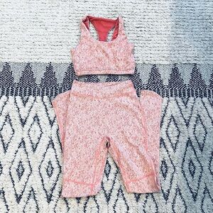 GYMSHARK Fleur 2 pc Set Top & Leggings
